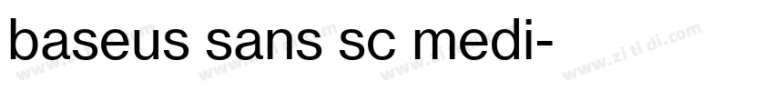 baseus sans sc medi字体转换